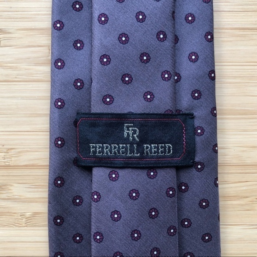 Ferrell Reed silk neck tie